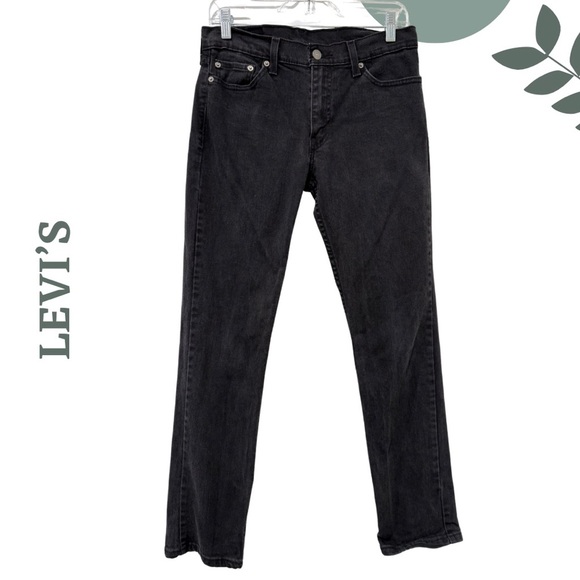 Levi’s Men’s 511 Slim Fit Jeans – Black Wash (W30 L30) - Picture 2 of 8